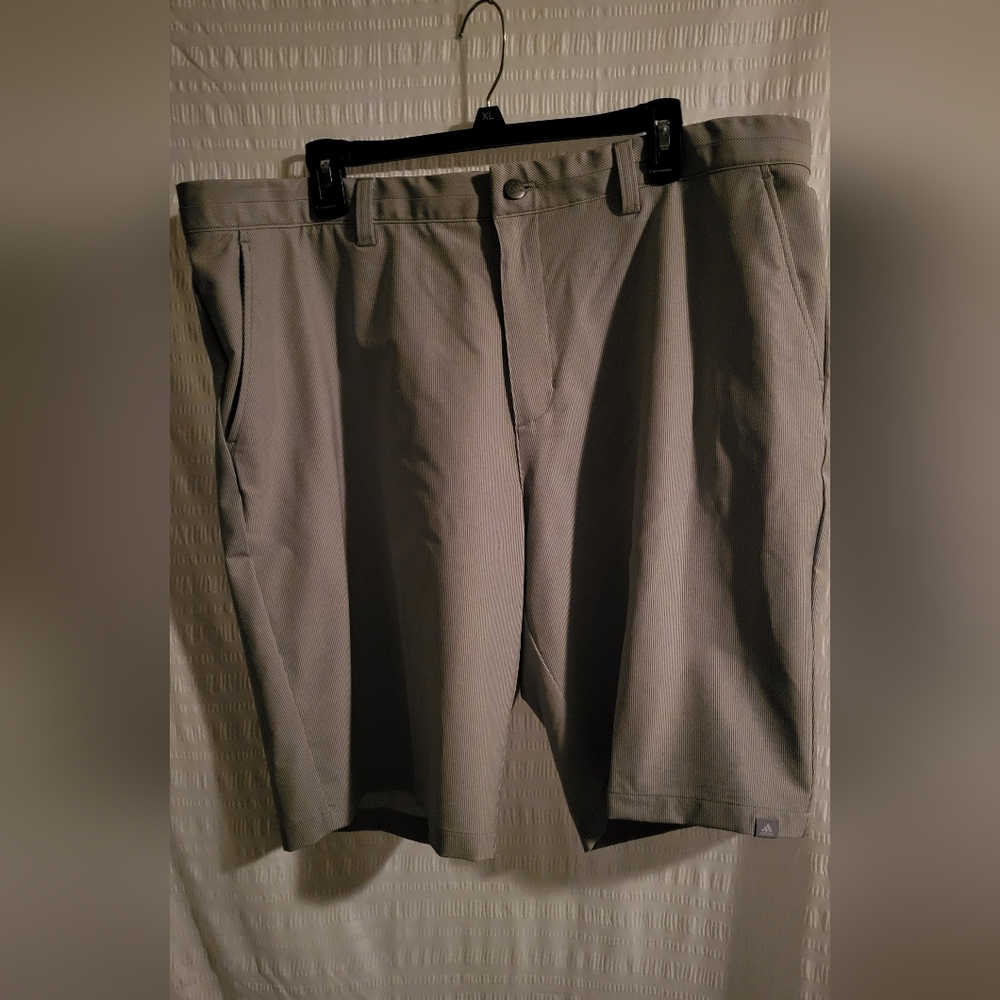 Adidas men's golf shorts.  Gray subtle pinstripe.  Size 40.
